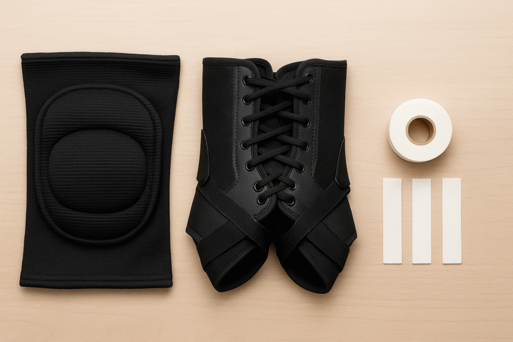 Knee Pads, Ankle Braces & Finger Tape
